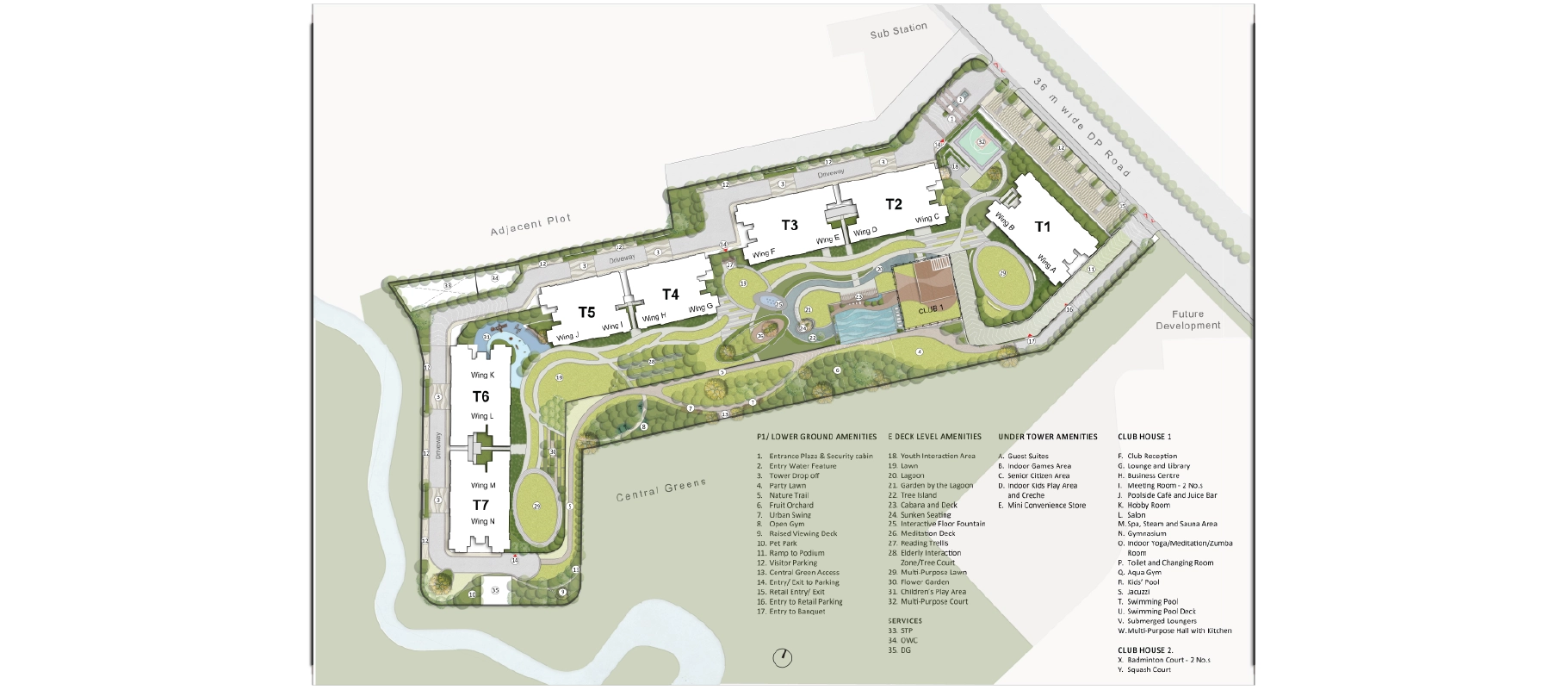 The Aqua Retreat at Godrej Park World master plan