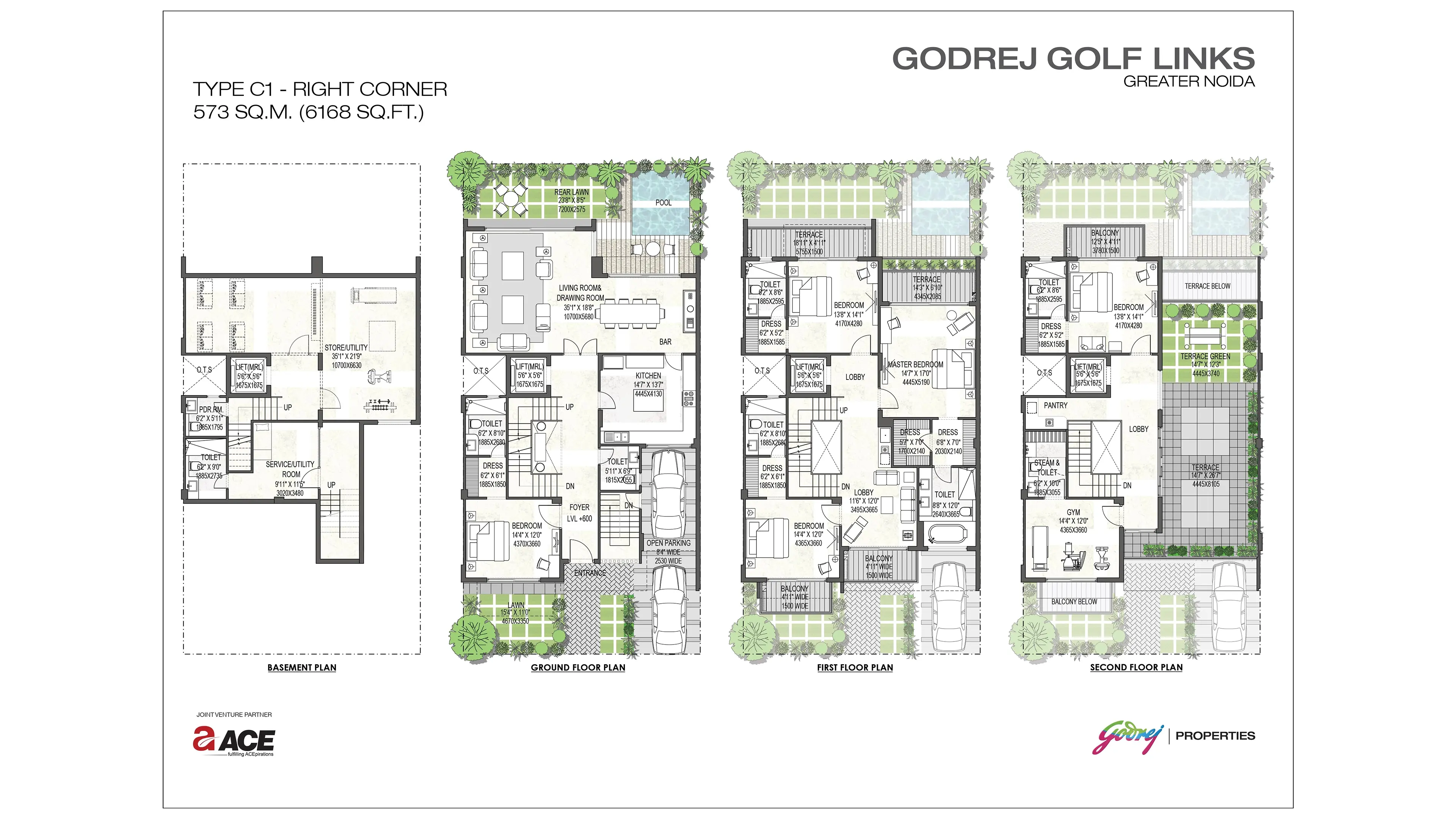 Godrej Golf Links Tower Plan floor plan
