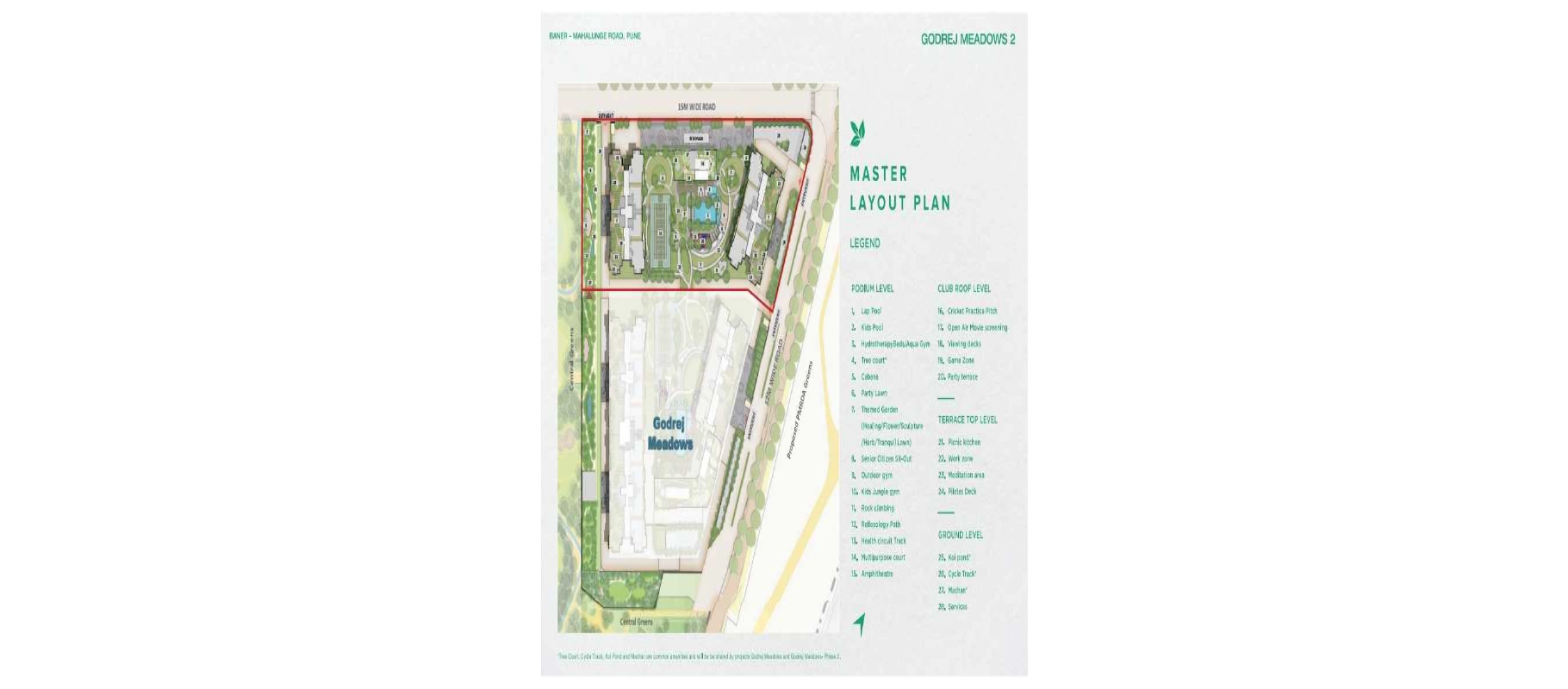Godrej Meadows 2 master plan