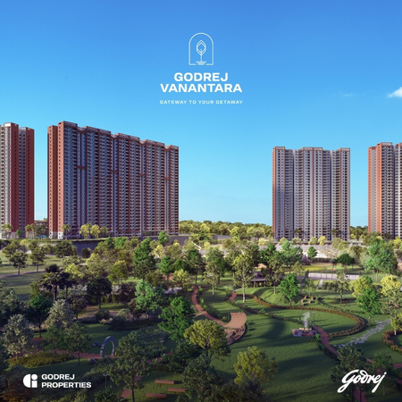 Godrej Vanantara residential towers and landscape on Bannerghatta Road, Bengaluru
