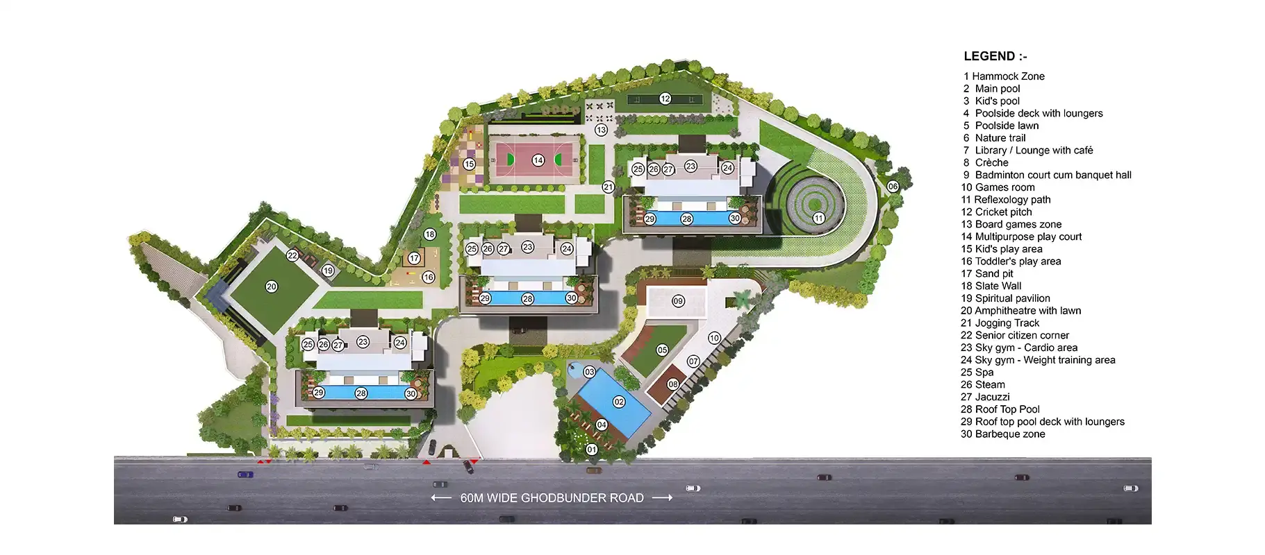 Godrej Exquisite master plan