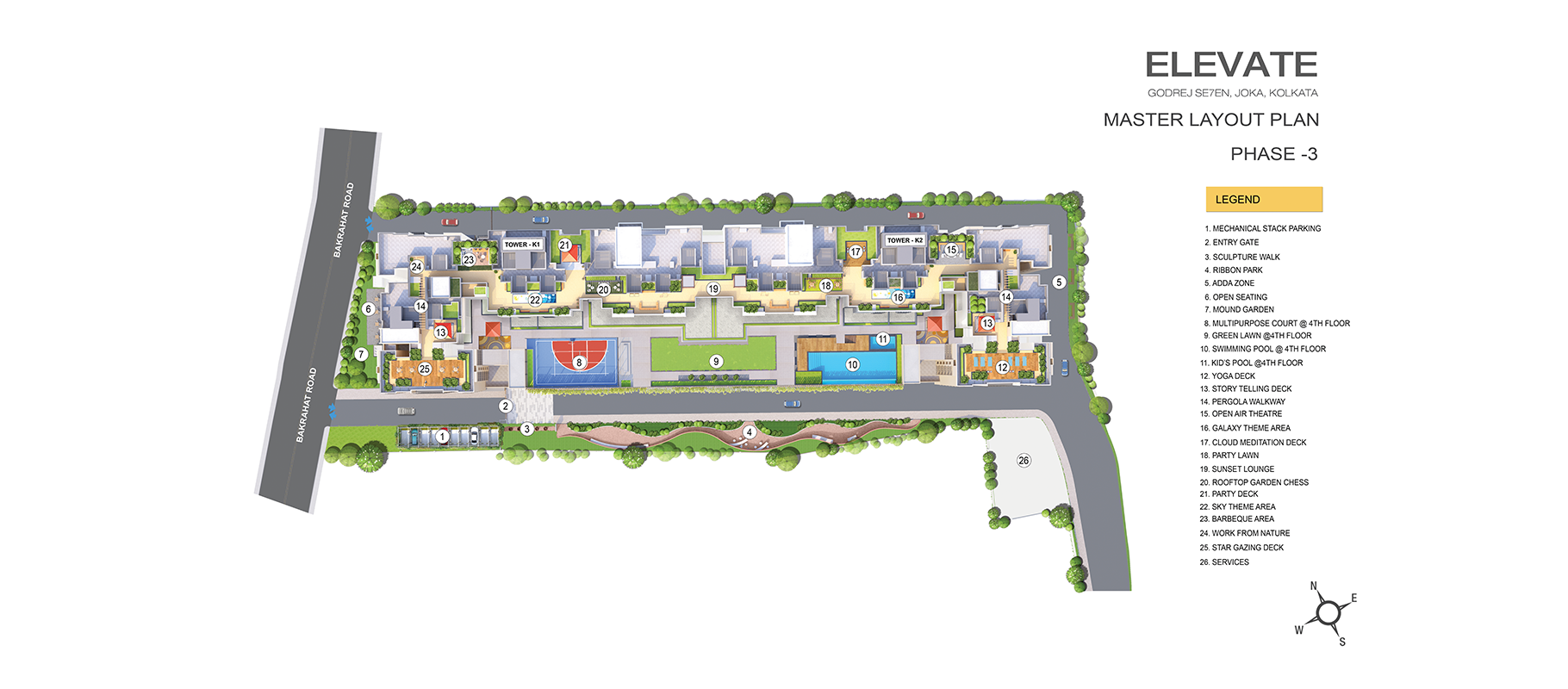 Elevate at Godrej Se7en master plan