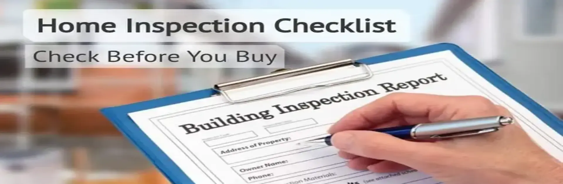 Home inspection checklist