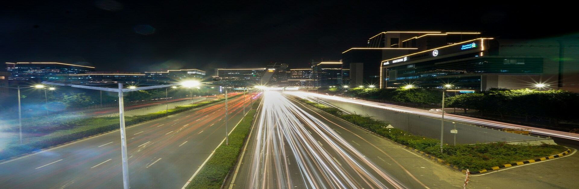 Luxury apartments and skyline view on Golf Course Road, Gurgaon