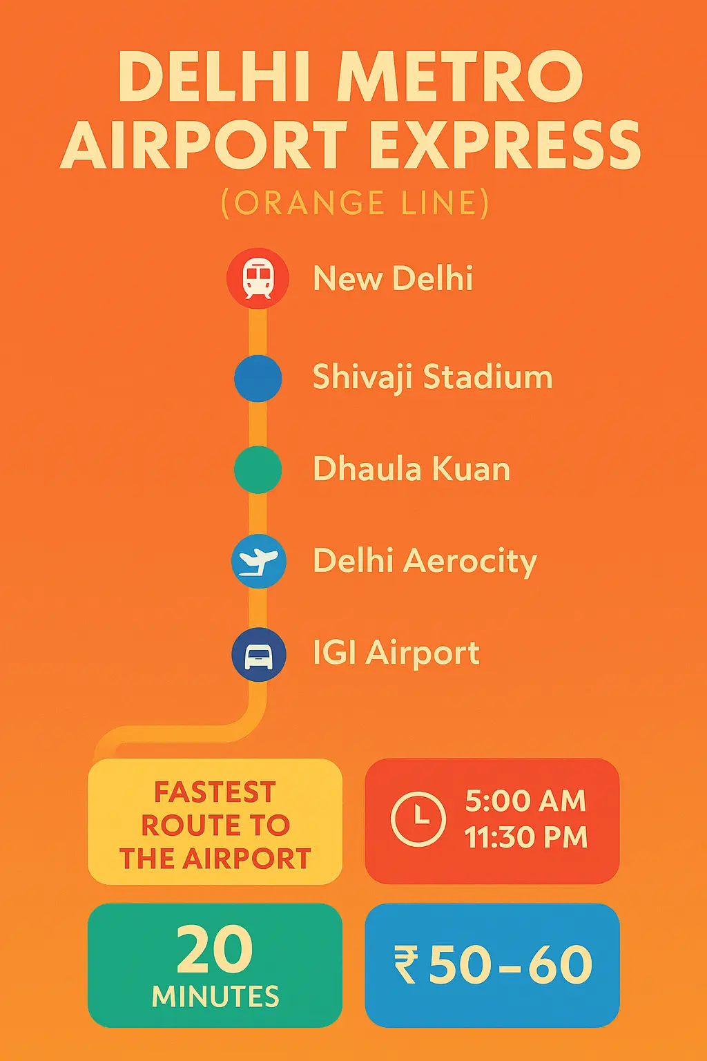 Delhi Metro Airport Express Orange Line
