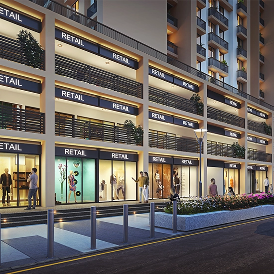 Celeste at Godrej Garden City, Retail Store