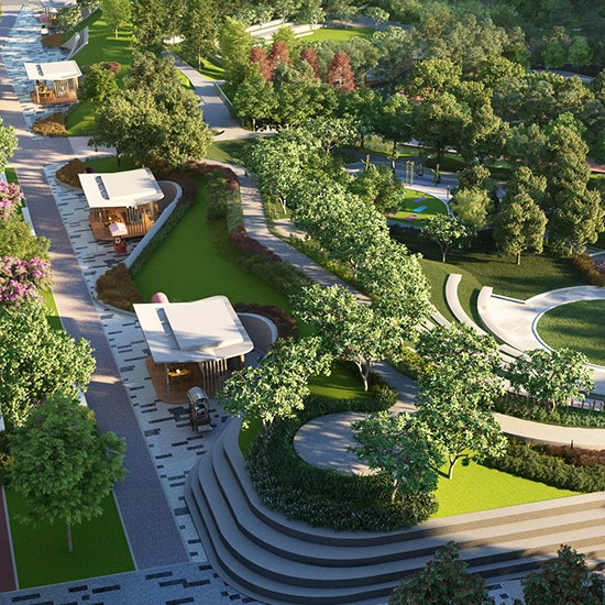 Godrej Green Cove, Central Park Path
