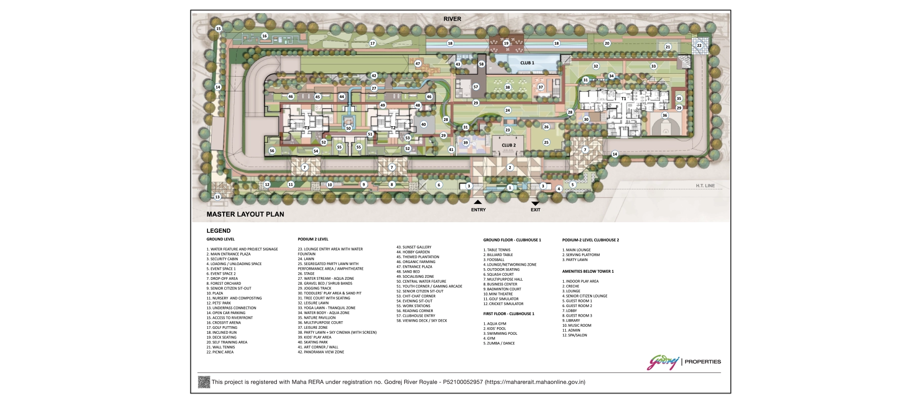 Godrej River Royale master plan