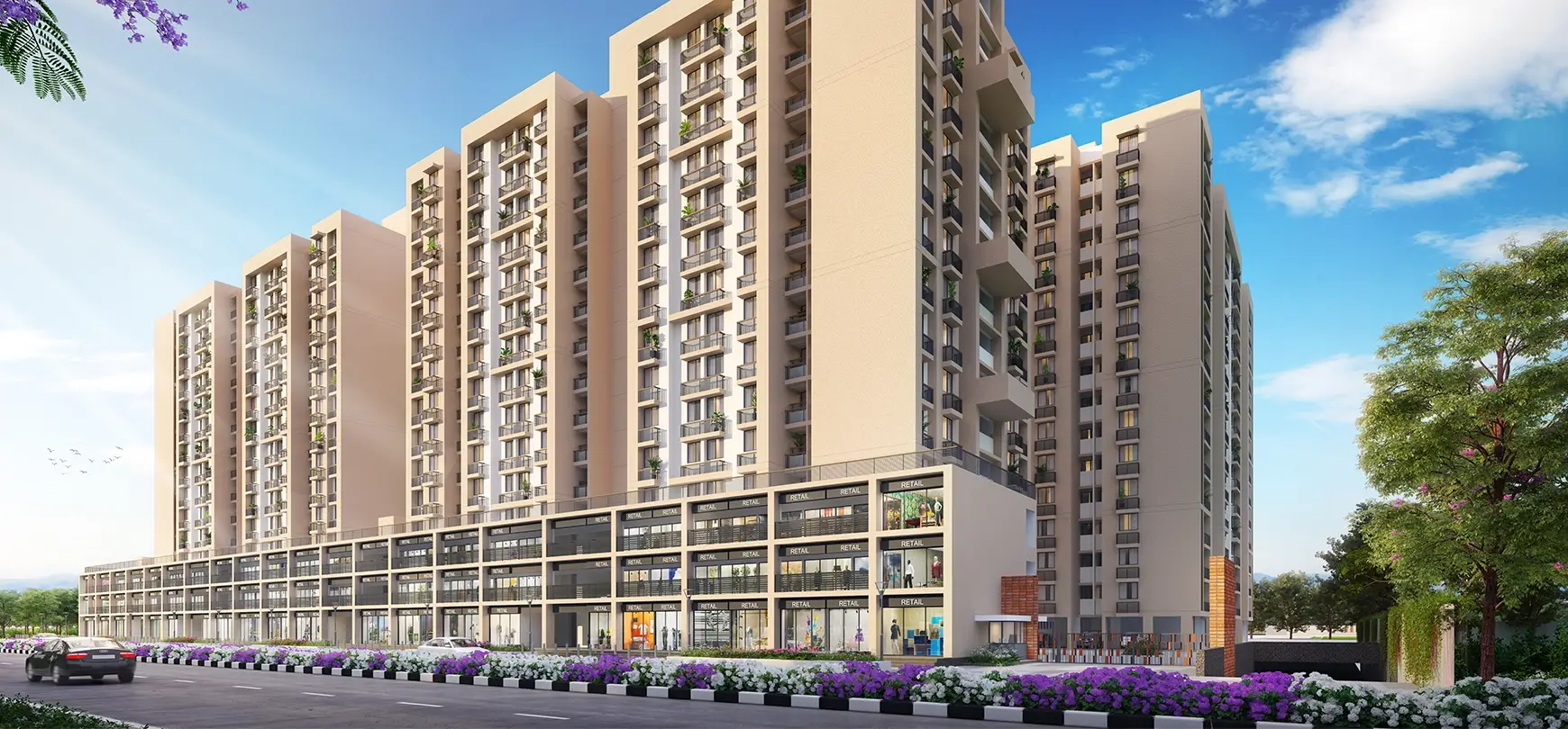 Celeste at Godrej Garden City, artist's impression