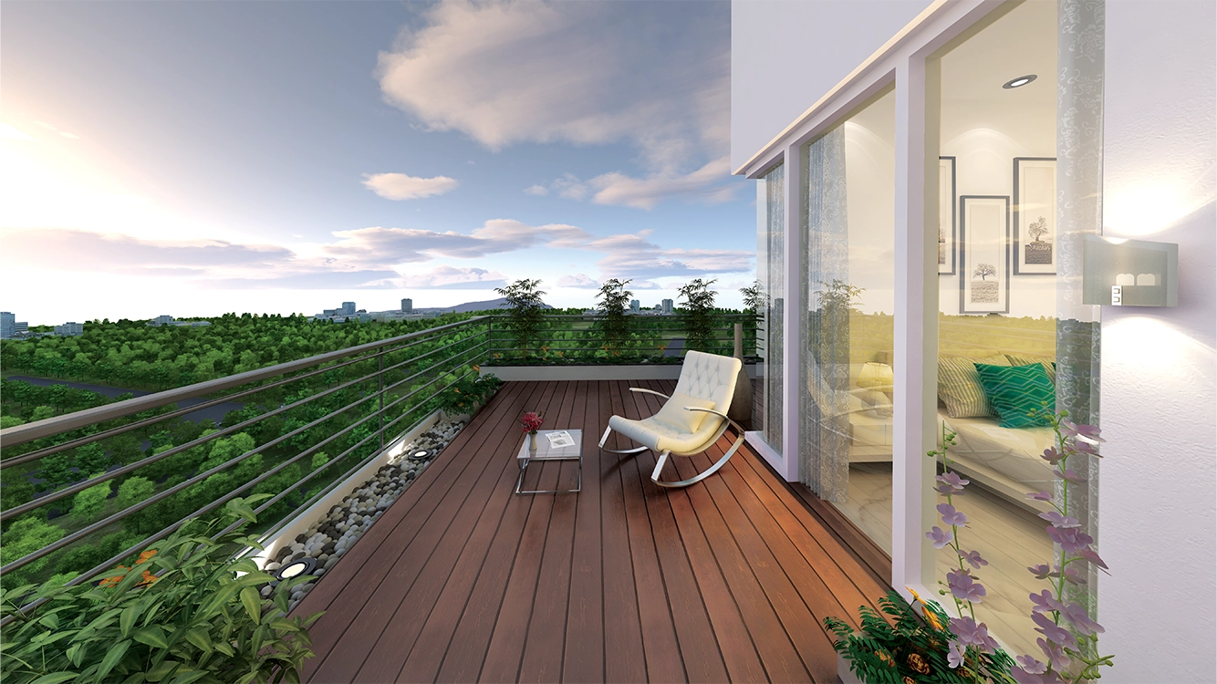 Godrej Oasis Balcony view