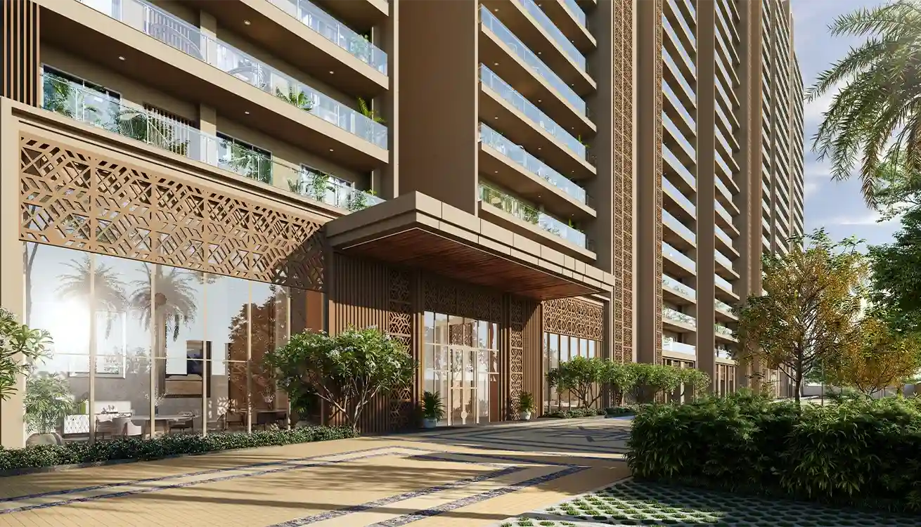 Godrej Majesty, Entrance