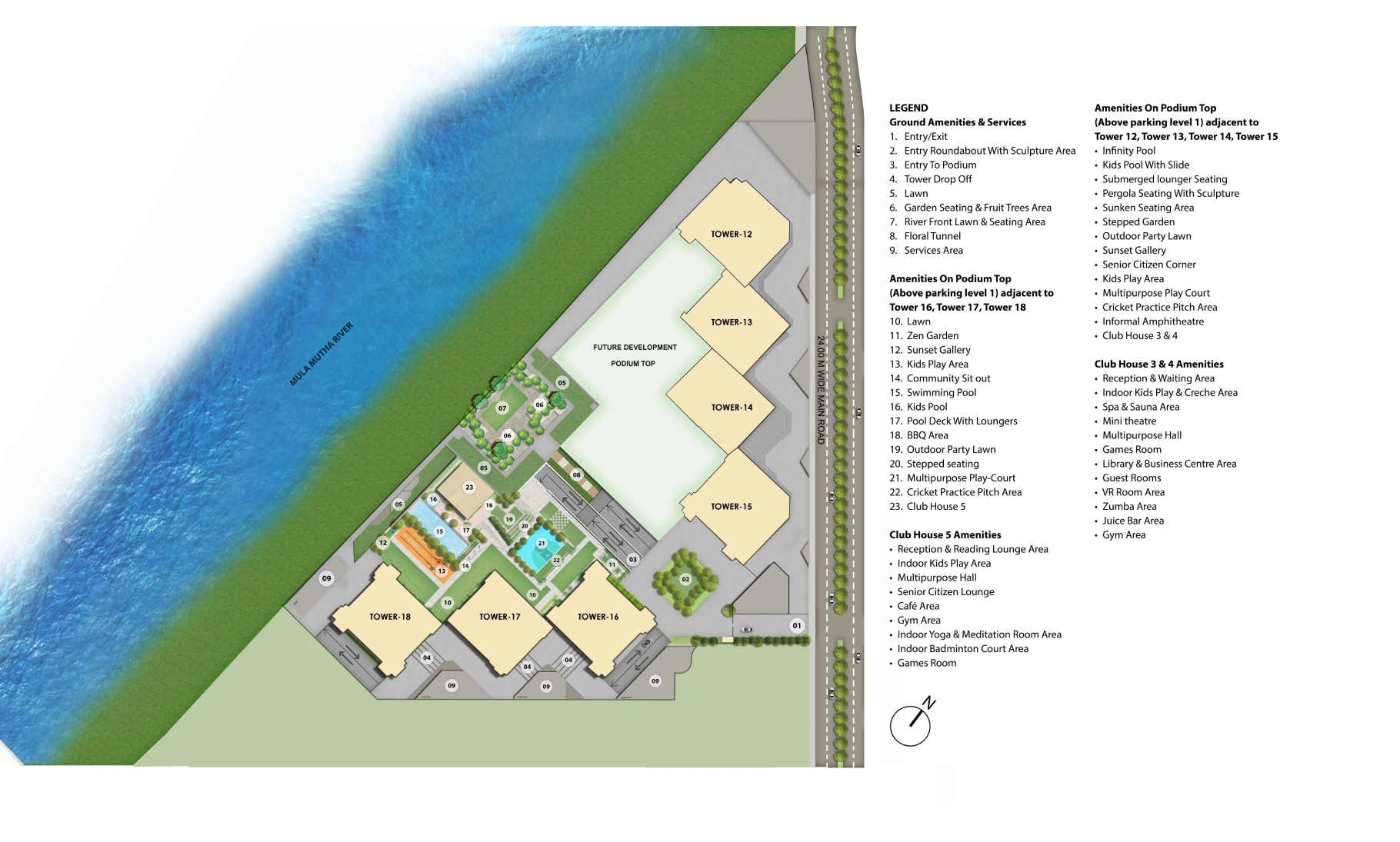 Godrej Aqua Vista master plan