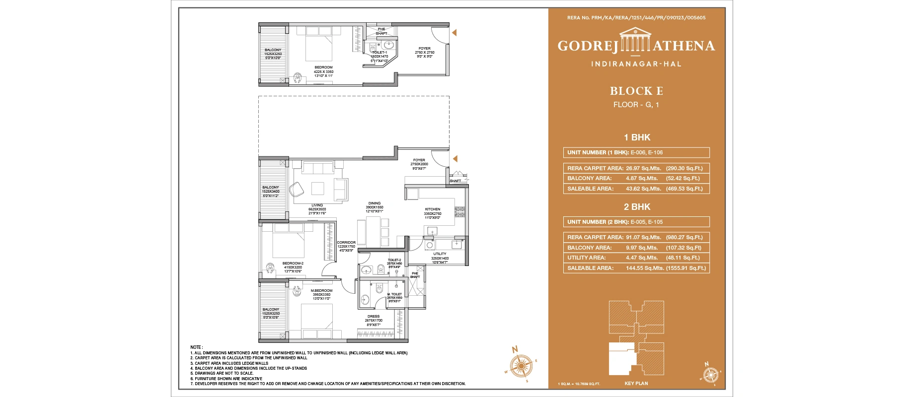 Godrej Athena Unit Plan floor plan