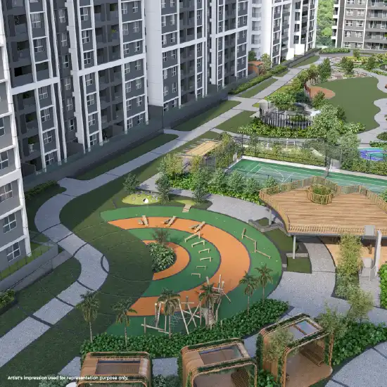 Godrej Ivara, Jogging Track Top View